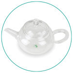 Clear Glass Teapot For Flowering Tea