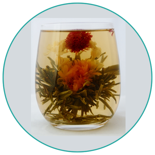 Flowering Tea No 1 in glass