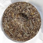 White Peony King Tea cake unwrapped