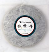 Tea For You Bai Mudan White tea cake with front label
