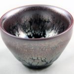 Jian Zhan 5 elements clay tea cup Wood side on