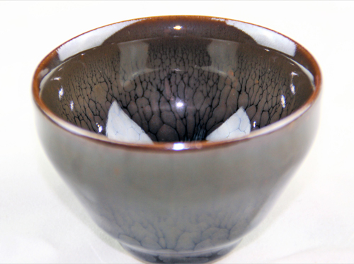 Jian Zhan 5 elements clay tea cup Earth side on