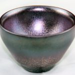 Jian Zhan 5 elements clay tea cup Fire side on