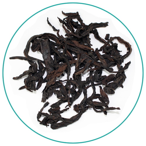 Shui Xian Water Sprite Oolong dry tea leaves