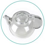 Heat resistant hand made glass teapot 450mls