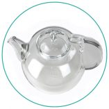 Clear-Glass-teapot-450ml Heat resistant hand made glass teapot 450mls