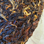 China Black Dian Hong Tea Cake close up