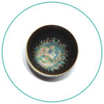 Peacock cup from above