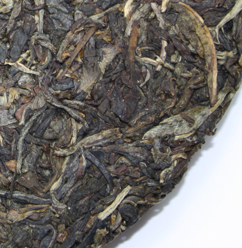 China Lincang Raw Puerh back close up